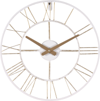Настенные часы РУБИН Лофт 3 / 4022-003 (белый/золотой) - 