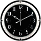 Настенные часы РУБИН Черная классика / 3124-102 (черный) - 