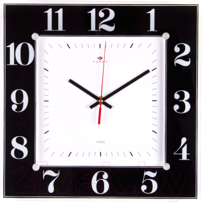 Настенные часы РУБИН Классика / 3131-1131B (черный)