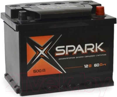 Автомобильный аккумулятор SPARK 500A (EN) R+ / SPA60-3-R (60 А/ч)