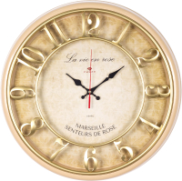 Настенные часы РУБИН Винтаж / 4141-001 (бежевый/золотой) - 