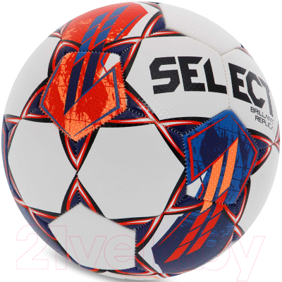 Футбольный мяч Select Brillant Replica V23 / 0995860003 (размер 5, белый/красный/синий)