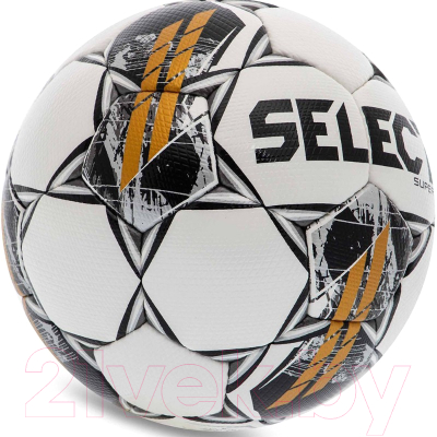 Футбольный мяч Select Super V23 / 3625560001 (размер 5, белый/черный/золотой)