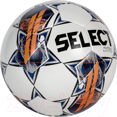 Мяч для футзала Select Futsal Master / 1043460004 (размер 4, белый/синий/зеленый)