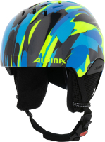 Защитный шлем Alpina Sports Pizi / A9246-60 (р-р 51-55, неон синий/зеленый) - 