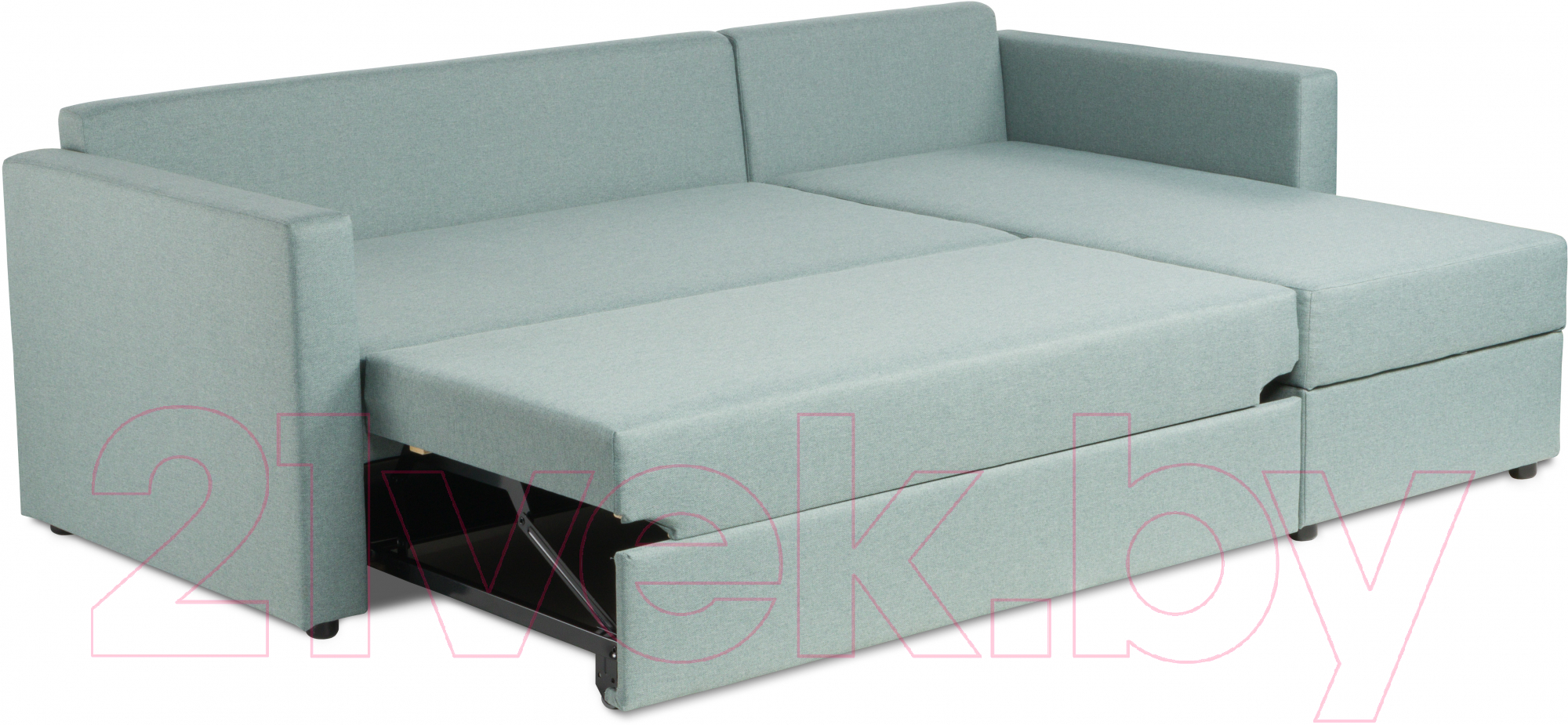 Диван угловой Mio Tesoro Тилаус короткий подлокотник (Mint/Grey) — фото 4
