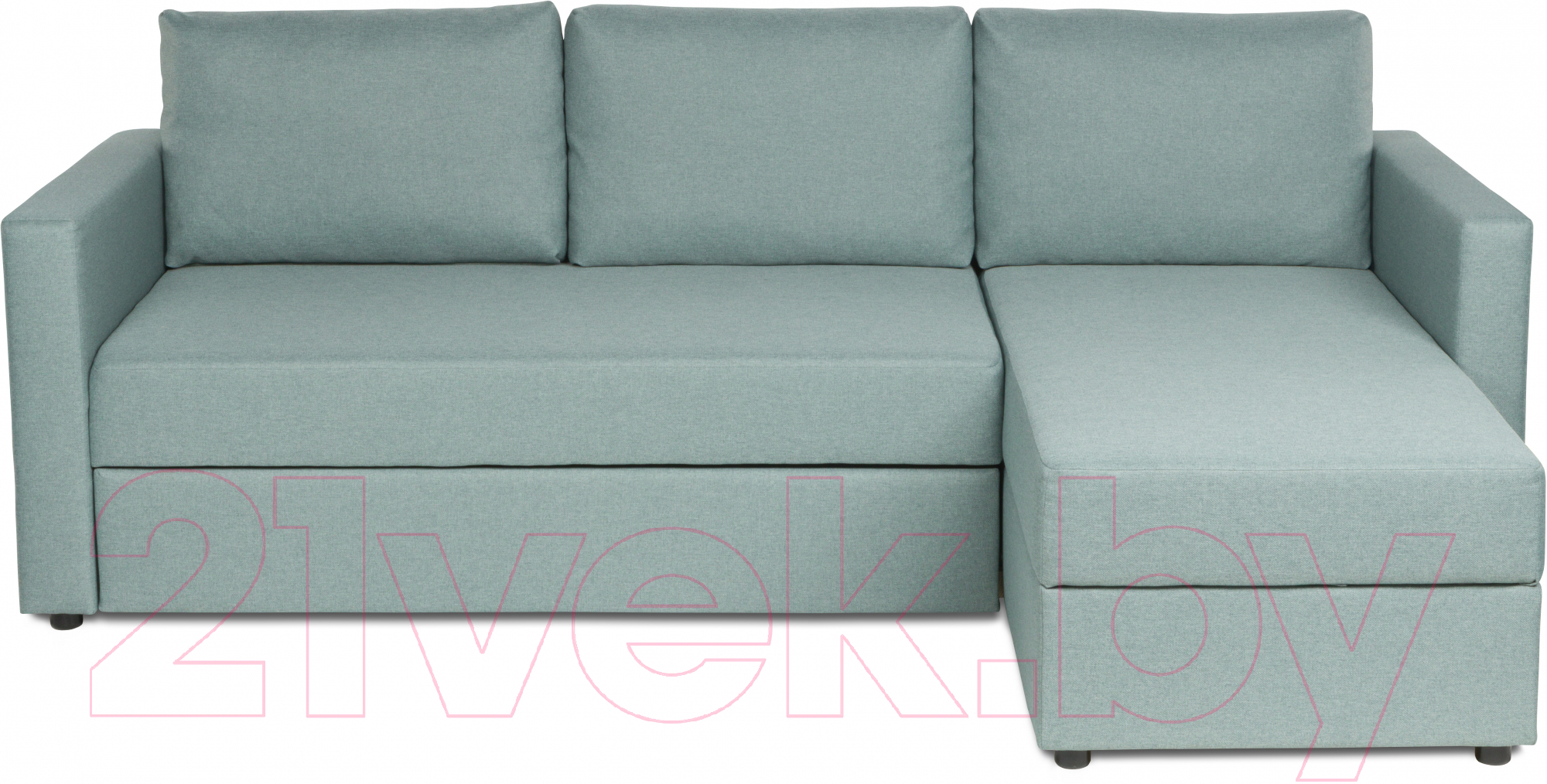 Диван угловой Mio Tesoro Тилаус короткий подлокотник (Mint/Grey) — фото 2