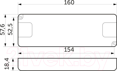 Изображение товара Адаптер для светодиодной ленты AKS UltraSlim 30W/12V