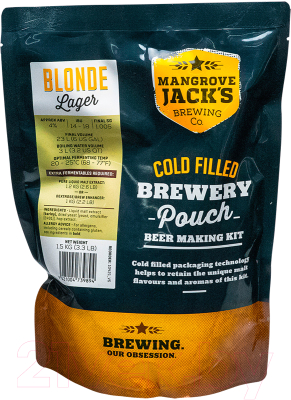 Зерновой набор для пивоварения Mangrove Jack’s Traditional Series Blonde Lager (1.5кг)
