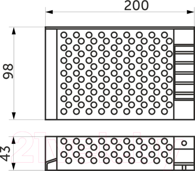 Адаптер для светодиодной ленты AKS Indoor 200W/12V