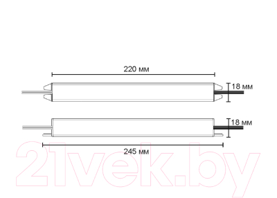 Адаптер для светодиодной ленты AKS Indoor 48W/12V тип 2