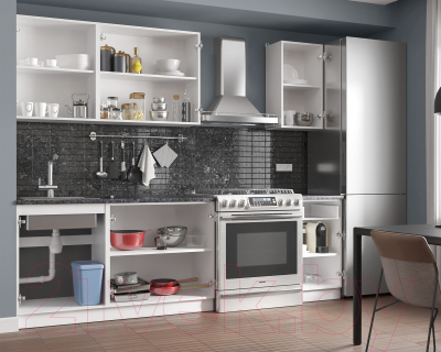 Готовая кухня Mebel-Ars Лион 1.8м (ателье светлое)