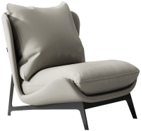 Кресло мягкое Mio Tesoro Монако / 108551501-G (серый) - 