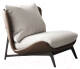 Кресло мягкое Mio Tesoro Монако / 108551501-B (коричневый/бежевый) - 