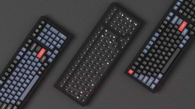 Клавиатура Keychron K4 Pro Grey RGB Hot-Swap Red Switch RU / K4P-H1
