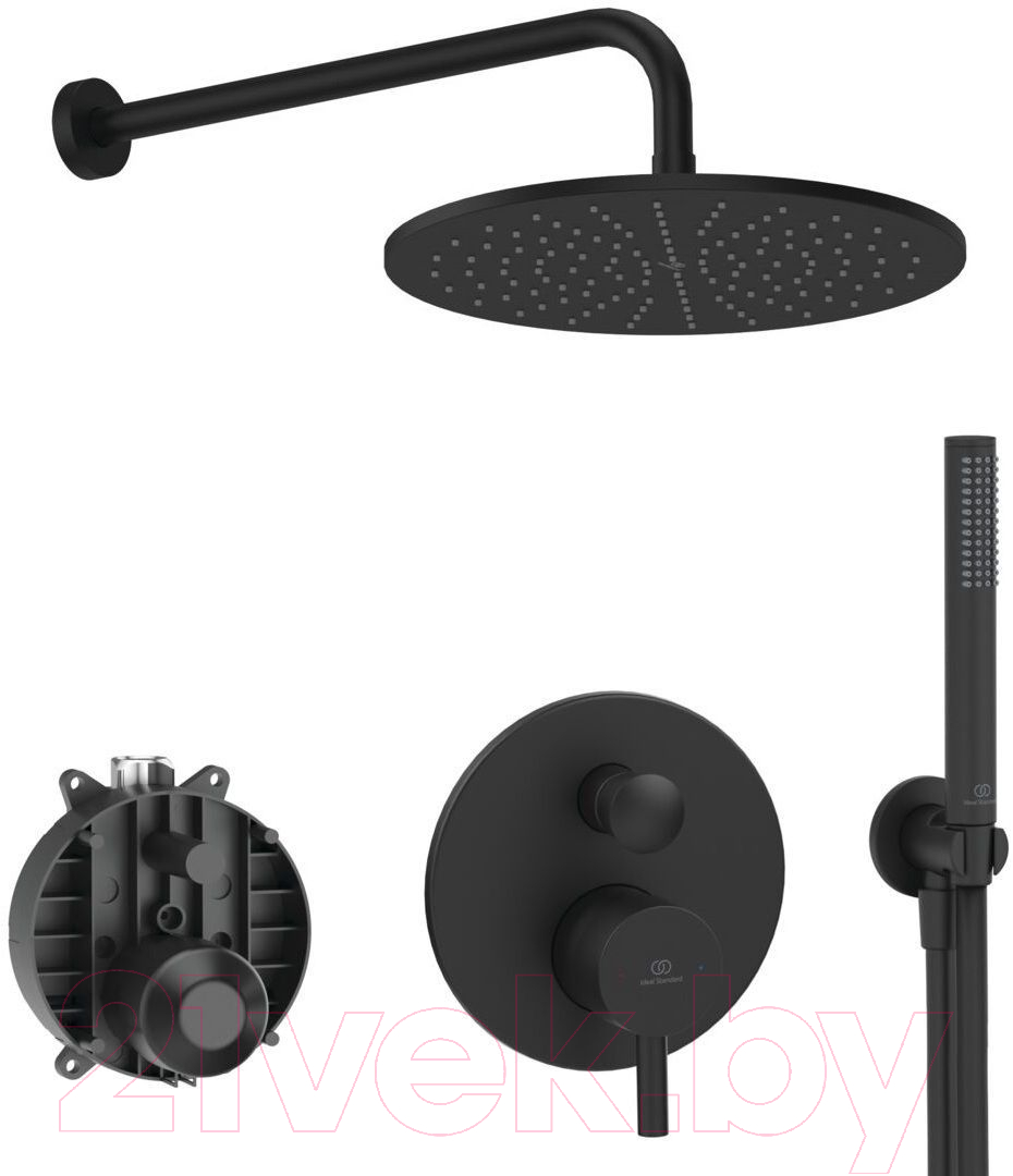 Душевая система со смесителем Ideal Standard Ceraline Black 6 в 1 SetA6939XG-2