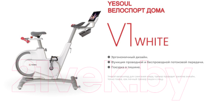 Велотренажер Yesoul Smart Spinning Bike V1 (белый)