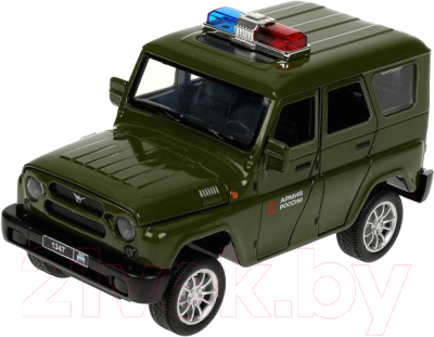 Масштабная модель автомобиля Технопарк Uaz Hunter Армия России / HUNTER-124SL-GNAR