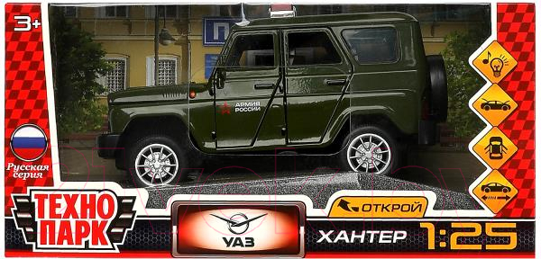 Автомобиль игрушечный Технопарк Uaz Hunter Армия России / HUNTER-124SL-GNAR