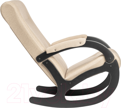 Кресло-качалка Mio Tesoro Бастион-4 Malmo (рогожка бежевый/венге)