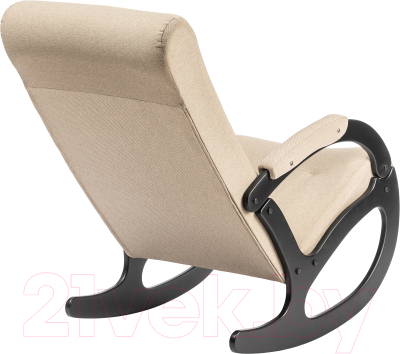 Кресло-качалка Mio Tesoro Бастион-4 Malmo (рогожка бежевый/венге)