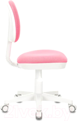 Кресло детское Бюрократ KD-3 (розовый TW-13A/пластик белый)