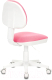 Миниатюра изображения товара Кресло детское Бюрократ KD-3 (розовый TW-13A/пластик белый)
