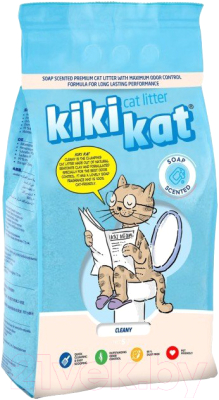 Изображение товара Наполнитель для туалета Kiki Kat Клини (5л/4.2кг)