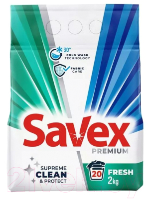 Средство для стирки Savex Fresh Automat 2 в 1 (2кг)