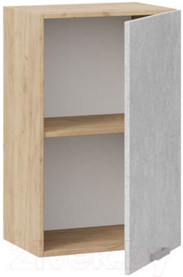 Шкаф навесной для кухни ТриЯ Гранита 1В45 (дуб крафт золотой/бетон снежный)