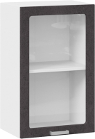 Шкаф навесной для кухни ТриЯ Гранита 1В45С (белый/бетон графит) - 