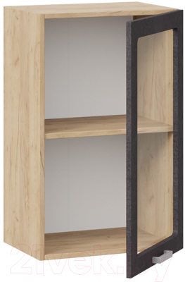 Шкаф навесной для кухни ТриЯ Гранита 1В45С (дуб крафт золотой/бетон графит)
