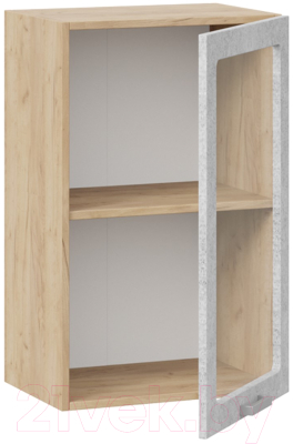 Шкаф навесной для кухни ТриЯ Гранита 1В45С (дуб крафт золотой/бетон снежный)