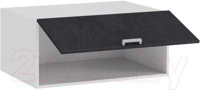 Шкаф навесной для кухни ТриЯ Гранита 1В8ГП (белый/бетон графит)