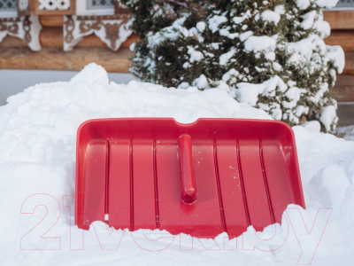 Изображение товара Лопата для уборки снега Fachmann 05.007 (бордовый)