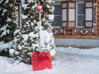 Лопата для уборки снега Fachmann 05.014 (рубиновый)