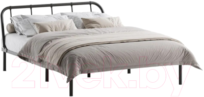 Двуспальная кровать Домаклево Мира 160x200 (черный)
