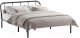 Двуспальная кровать Домаклево Мира 160x200 (черный) - 