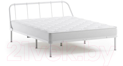Полуторная кровать Домаклево Мира 140x200 (белый)