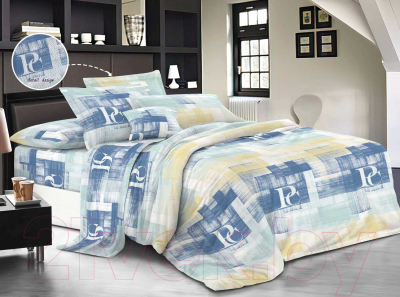 Комплект постельного белья Бояртекс №11613-06 Евро-стандарт (креп-жатка)