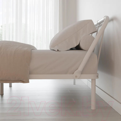 Двуспальная кровать Домаклево Мира 160x200 (белый)
