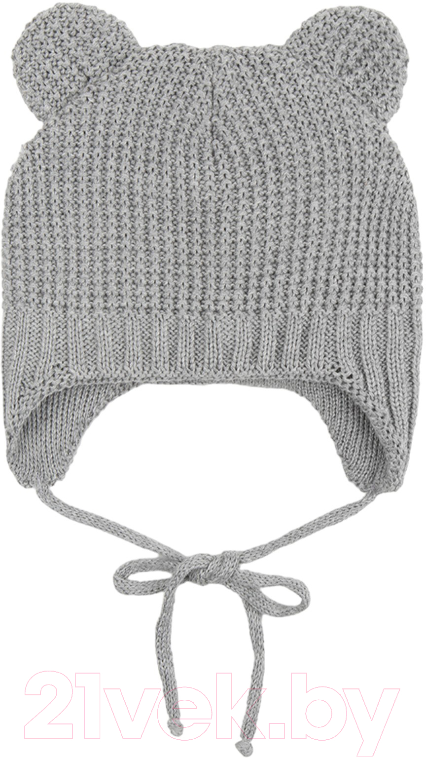 Шапочка для малышей Amarobaby Pure Love Teddy / AB-OD22-PLTe16/11-40 (серый, р.40-42)