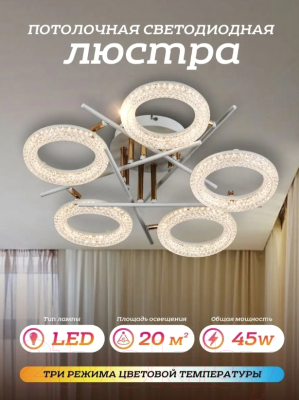 Люстра LED4U L6622-5