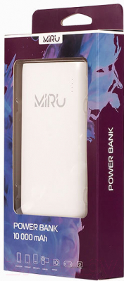 Портативное зарядное устройство Miru LP-1018A 10000mAh (белый)