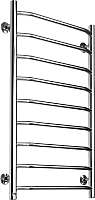 Полотенцесушитель водяной Ростела Трапеция 40x100/9 (1