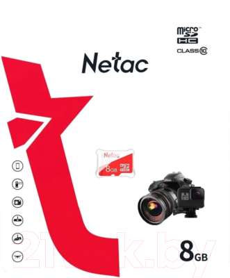 Карта памяти Netac microSDXC P500 ECO 8GB (NT02P500ECO-008G-S)