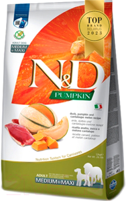 Сухой корм для собак Farmina N&D Grain Free Pumpkin Duck Cantaloup Adult Medium Maxi (12кг)
