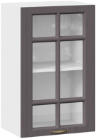 Шкаф навесной для кухни ТриЯ Лина 1В45С (белый/графит) - 