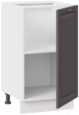 Шкаф-стол кухонный ТриЯ Лина 1Н45 (белый/графит)