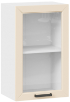 Шкаф навесной для кухни ТриЯ Лорас 1В45С (белый/холст брюле) - 